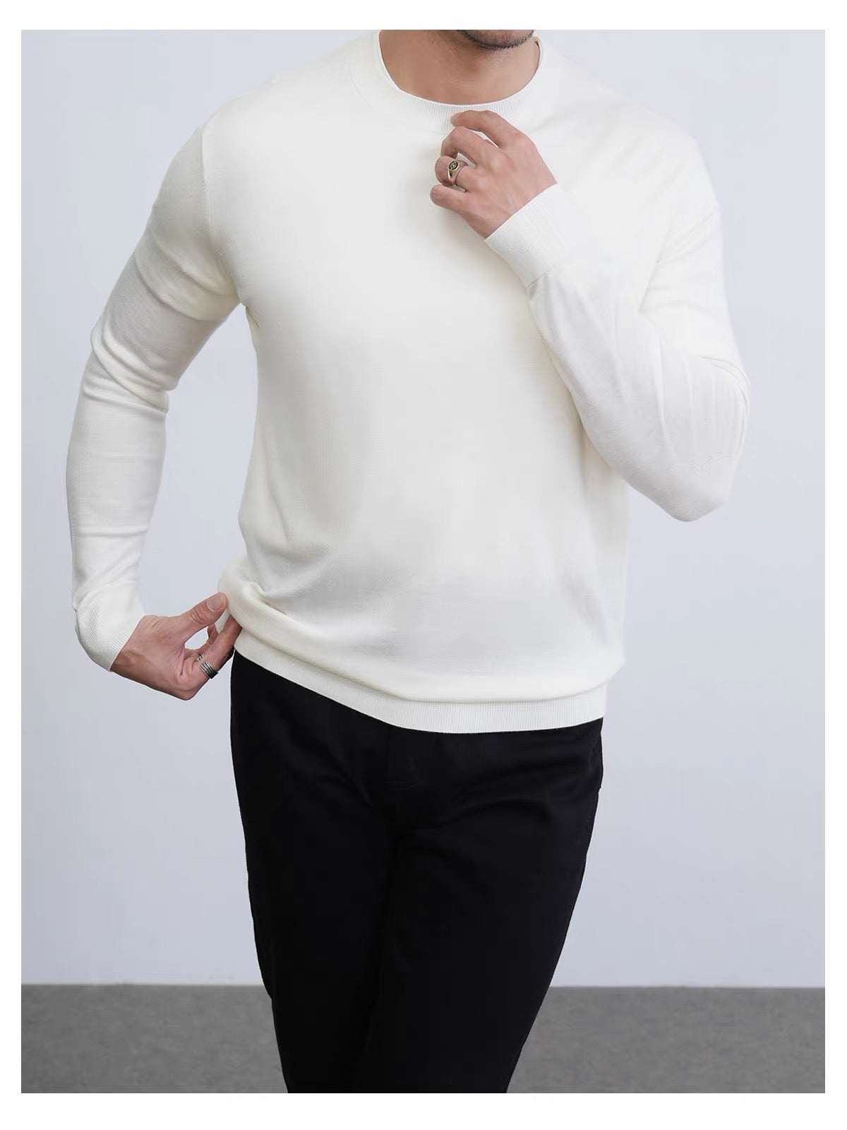 Luxus Langarm Pullover