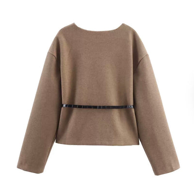 BELTED CARDIGAN JACKET