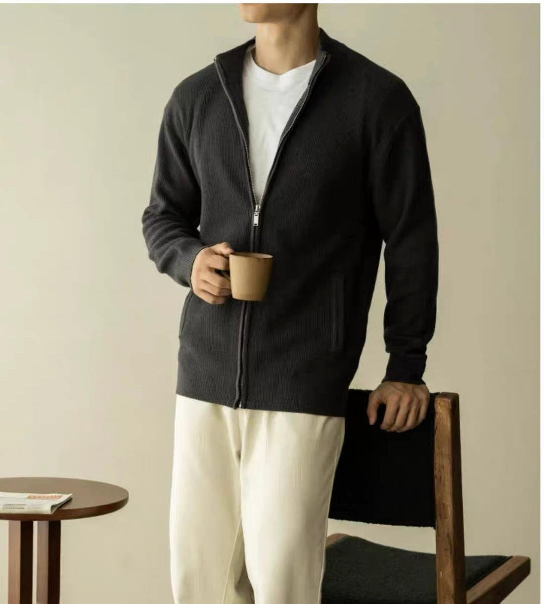 Eleganter Zip-Cardigan
