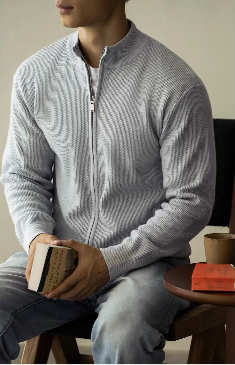 Eleganter Zip-Cardigan