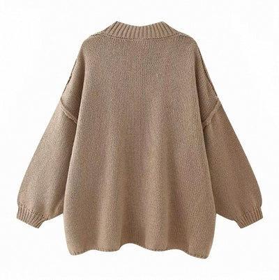OVERSIZED KNIT CARDIGAN