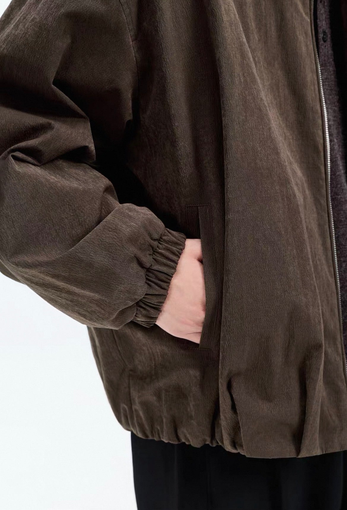 COLLAR LEATHER JACKET
