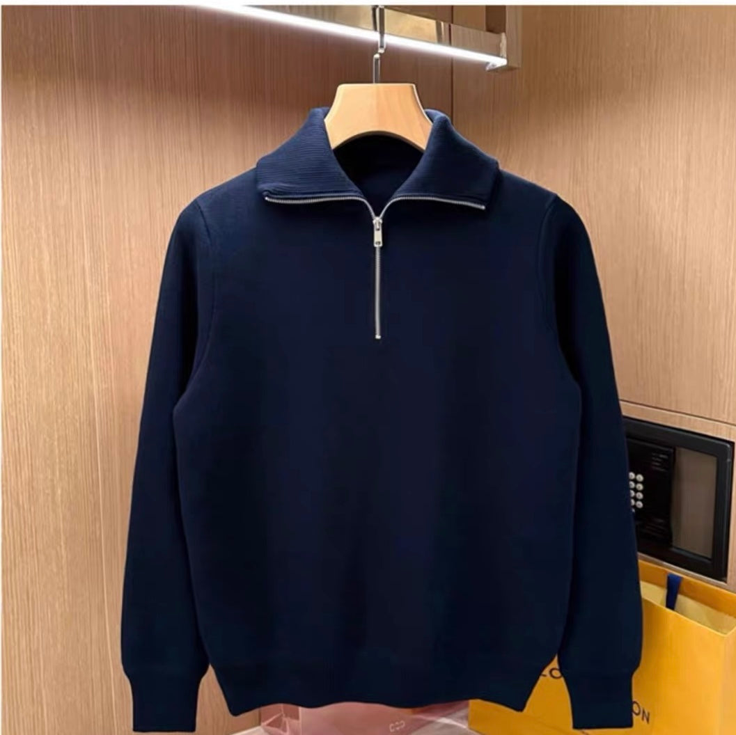 Klassischer Herren Zip-Cardigan