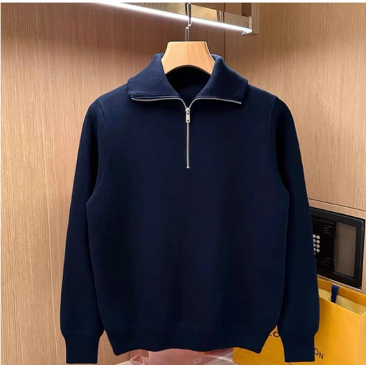 Klassischer Herren Zip-Cardigan