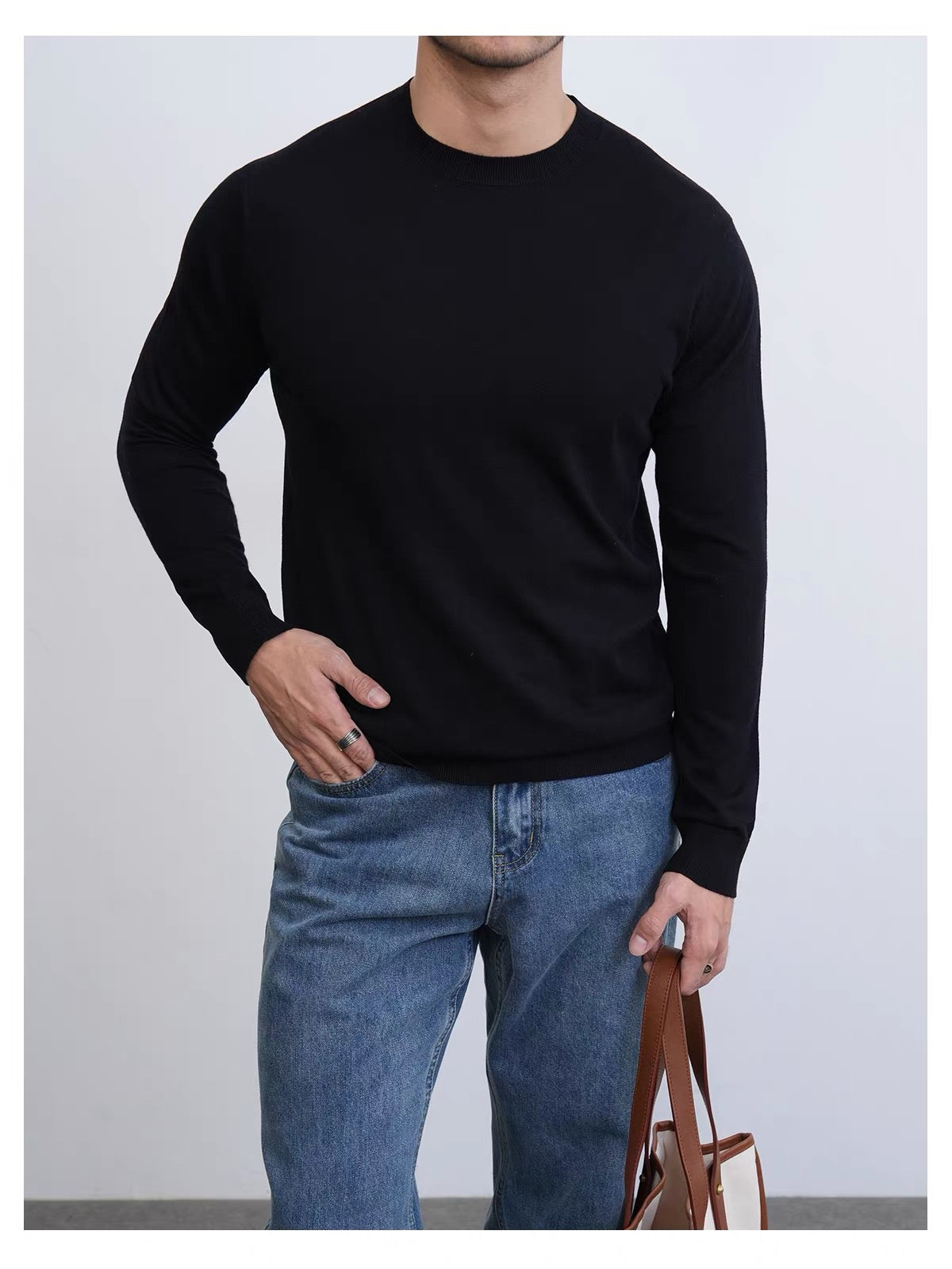 Luxus Langarm Pullover