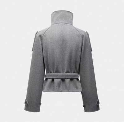 BELTED WOOL JACKET