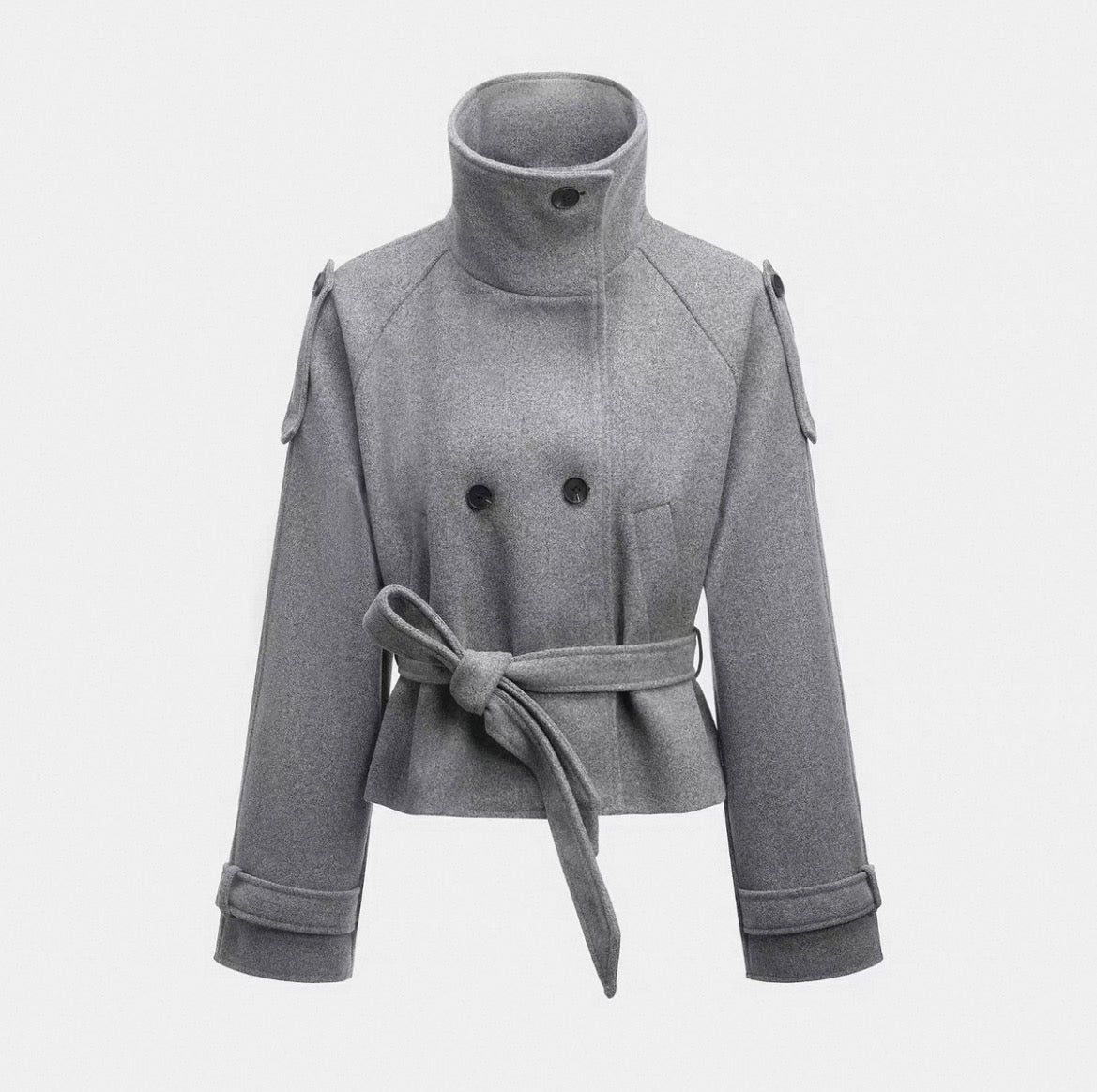 BELTED WOOL JACKET