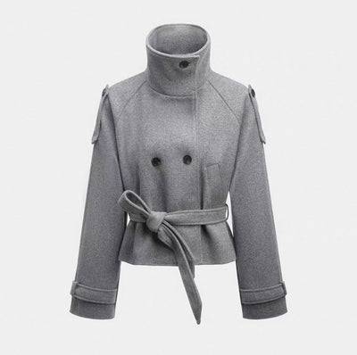 BELTED WOOL JACKET