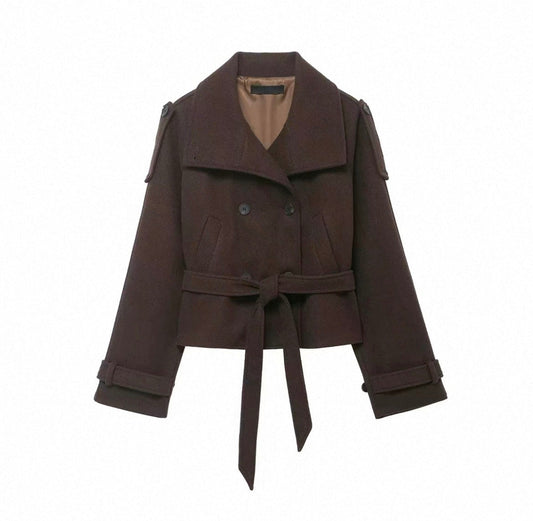 BELTED WOOL JACKET
