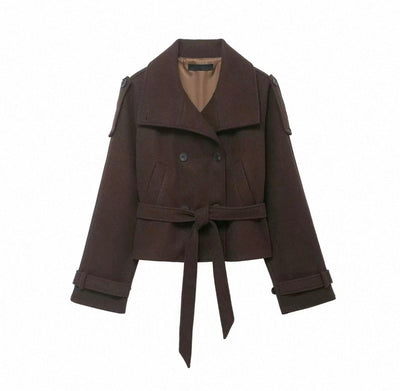 BELTED WOOL JACKET