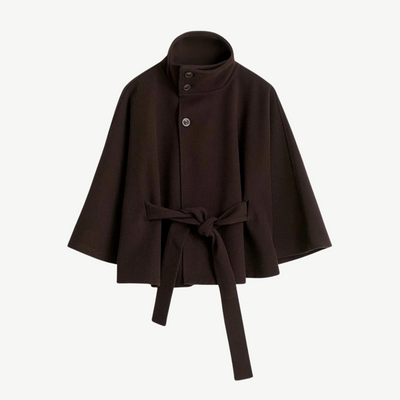 BELTED PONCHO