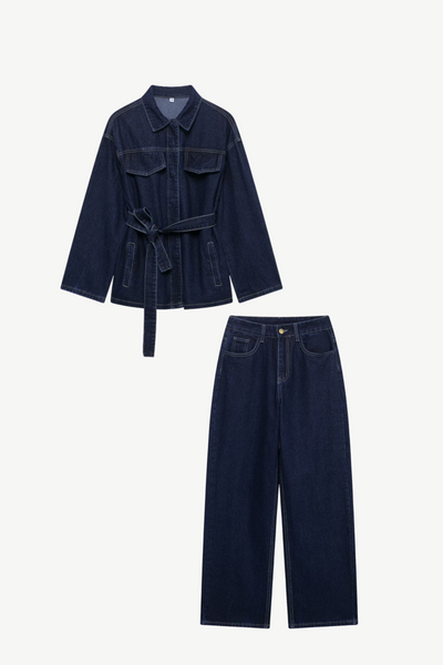 DENIM TWO-PIECE SET